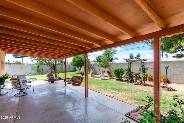 view of patio