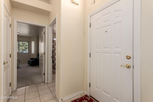 view of tiled entryway