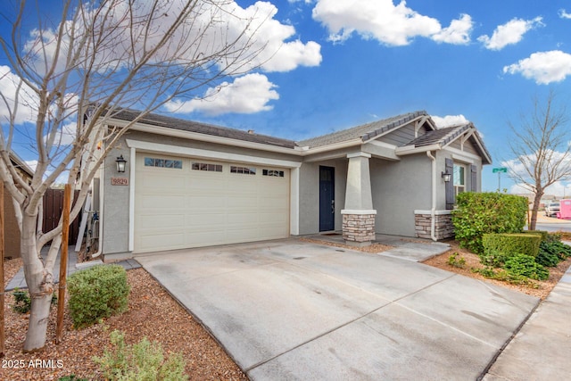 view of front of home featuring a garage