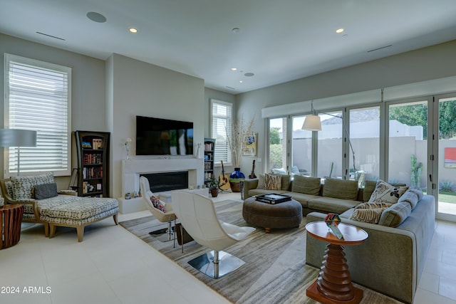 living room with a healthy amount of sunlight