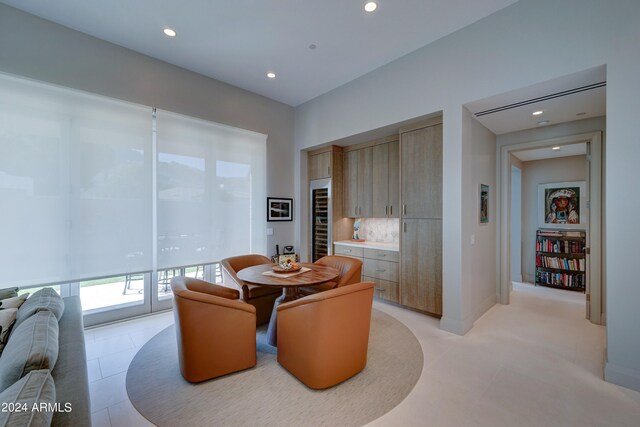 view of dining area