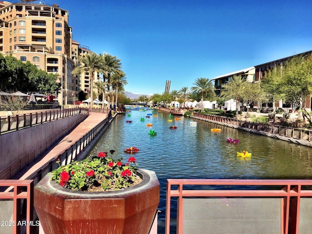 view of water feature