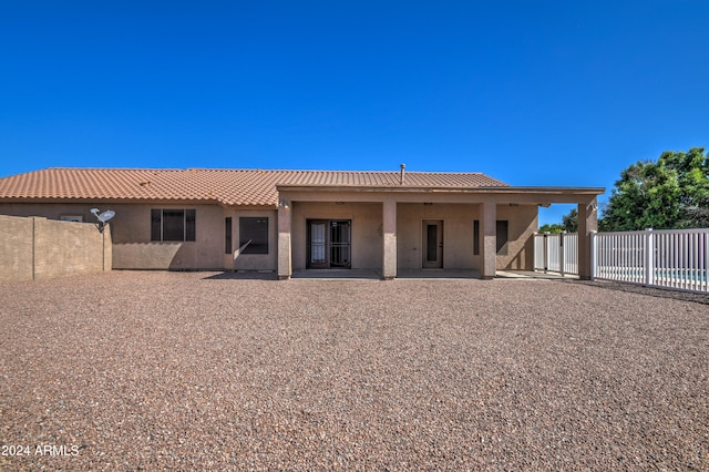 view of back of property