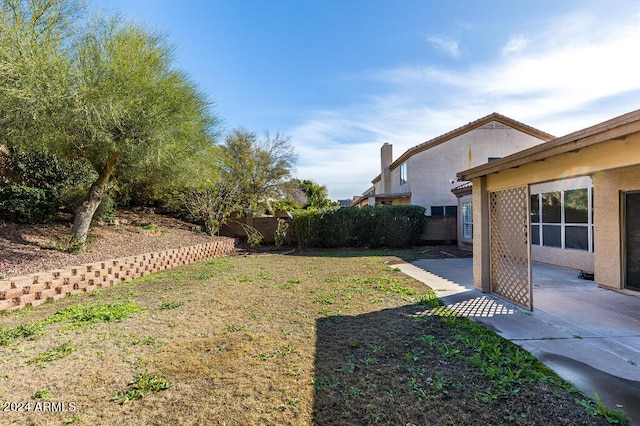 view of yard with a patio