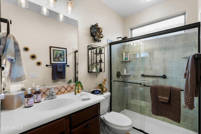 4200 E Narrowleaf Dr, Gilbert, AZ 85298 - full bath featuring vanity, toilet, and a stall shower