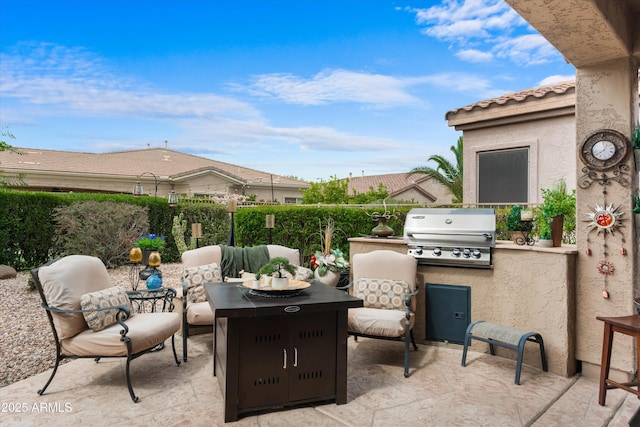 4200 E Narrowleaf Dr, Gilbert, AZ 85298 - view of patio featuring grilling area and exterior kitchen