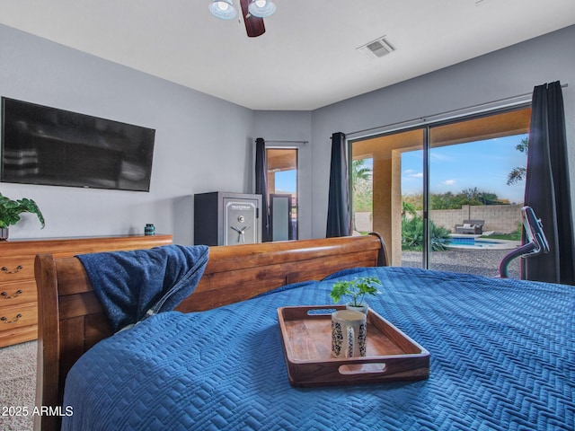 2724 W Fernwood Dr, Phoenix, AZ 85086 - bedroom featuring visible vents and access to outside