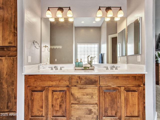 2724 W Fernwood Dr, Phoenix, AZ 85086 - full bathroom featuring double vanity and a sink