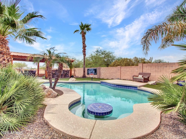 2724 W Fernwood Dr, Phoenix, AZ 85086 - view of swimming pool featuring a fenced in pool and a fenced backyard