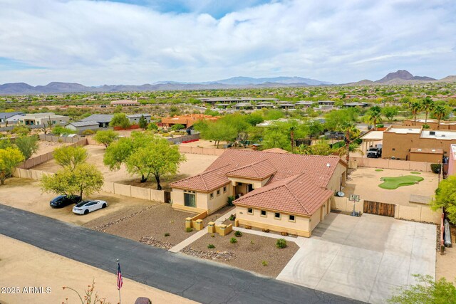 2724 W Fernwood Dr, Phoenix, AZ 85086 - drone / aerial view featuring a mountain view and a residential view