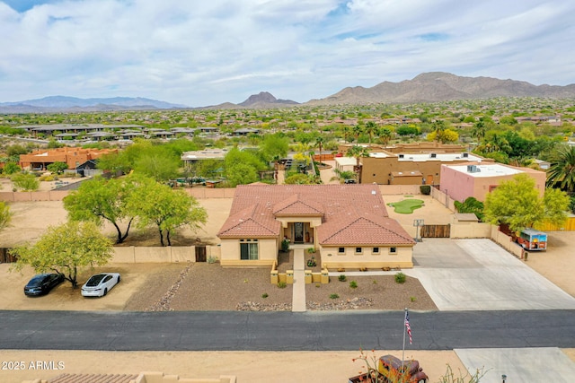2724 W Fernwood Dr, Phoenix, AZ 85086 - aerial view with a residential view and a mountain view