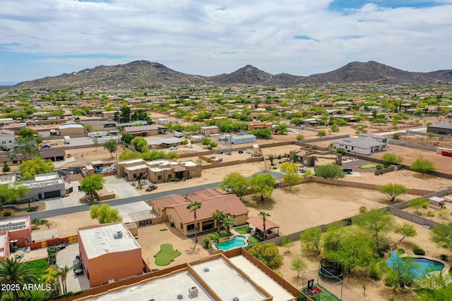 2724 W Fernwood Dr, Phoenix, AZ 85086 - drone / aerial view featuring a mountain view and a residential view