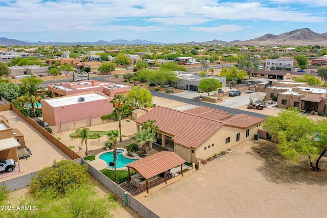 2724 W Fernwood Dr, Phoenix, AZ 85086 - birds eye view of property with a mountain view and a residential view