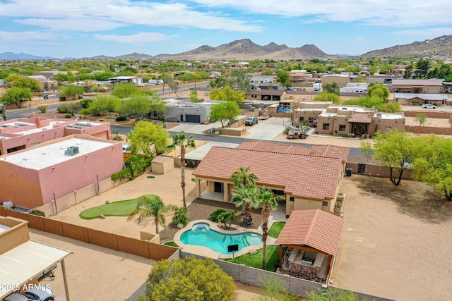 2724 W Fernwood Dr, Phoenix, AZ 85086 - drone / aerial view featuring a mountain view and a residential view
