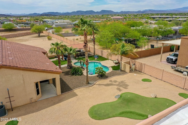 2724 W Fernwood Dr, Phoenix, AZ 85086 - bird's eye view with a mountain view and a residential view