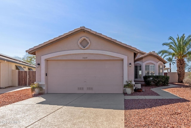 ranch-style house with a garage