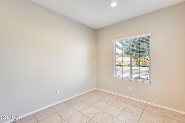 view of tiled empty room