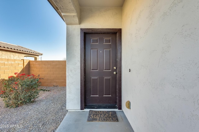 view of entrance to property