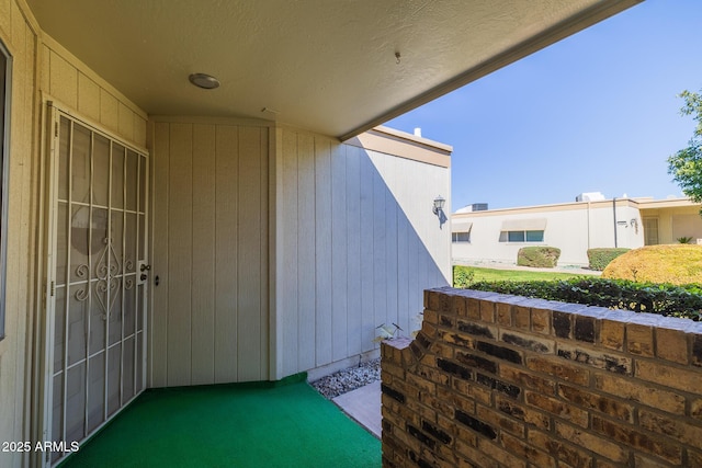 exterior space with a balcony