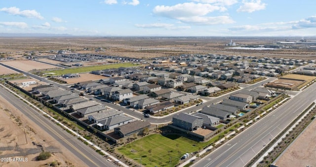 bird's eye view with a residential view