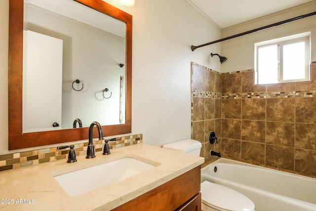 4062 W Eva St, Phoenix, AZ 85051 - bathroom featuring toilet, vanity, and shower / tub combination