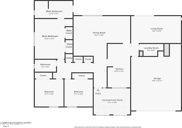 4062 W Eva St, Phoenix, AZ 85051 - floor plan / room layout