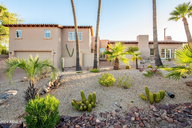 view of home's exterior with a garage