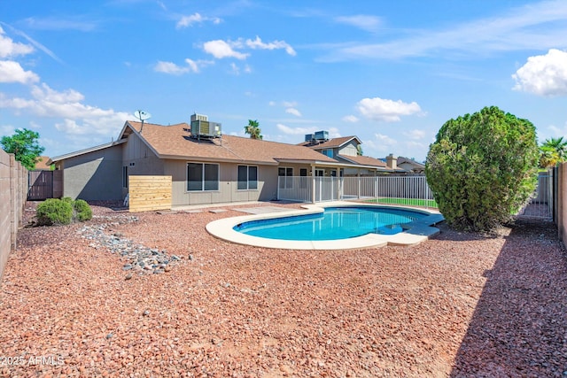 4439 W Cielo Grande, Glendale, AZ 85310 - view of swimming pool featuring a fenced backyard