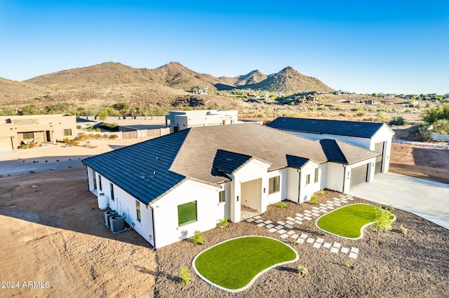 aerial view featuring a mountain view