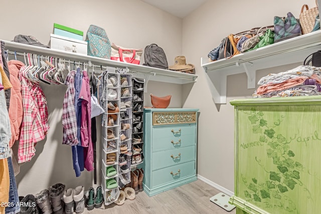 9429 E Grapefruit Dr, Florence, AZ 85132 - spacious closet with wood finished floors