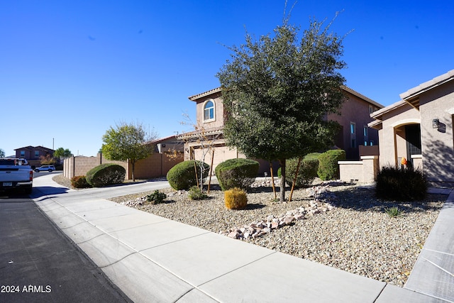 view of front of home featuring a garage