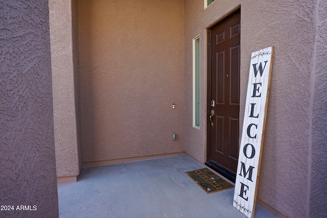 view of entrance to property