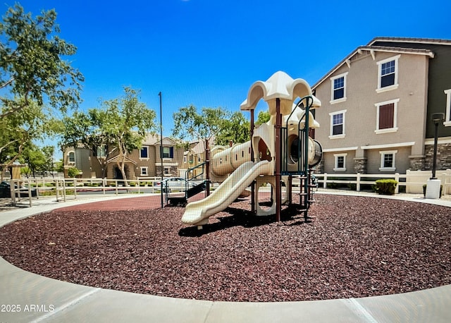 view of jungle gym