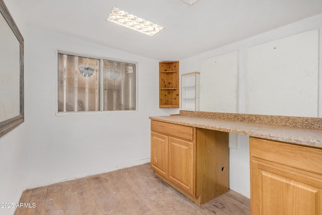 interior space featuring light wood-style flooring