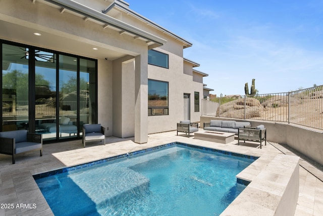 28349 N 113th St, Scottsdale, AZ 85262 - view of pool featuring an outdoor hangout area and a patio
