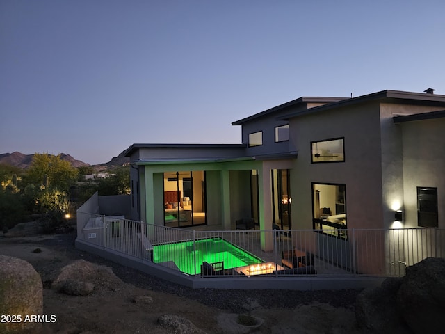 28349 N 113th St, Scottsdale, AZ 85262 - rear view of house featuring stucco siding and a patio area