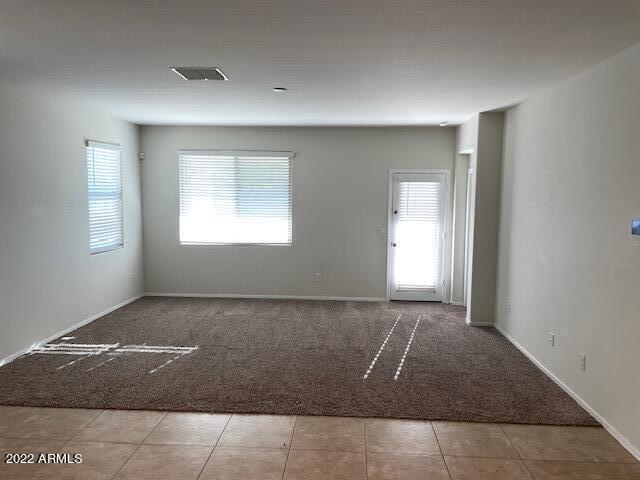 view of carpeted empty room