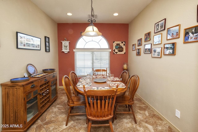 view of dining space