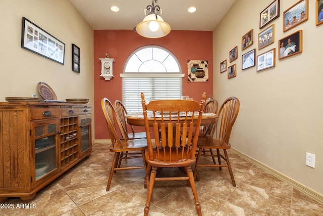 view of dining room