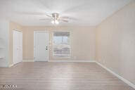 empty room featuring light hardwood / wood-style flooring