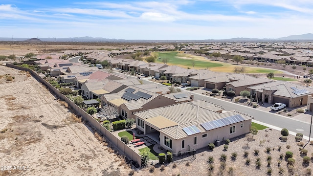 aerial view featuring a residential view