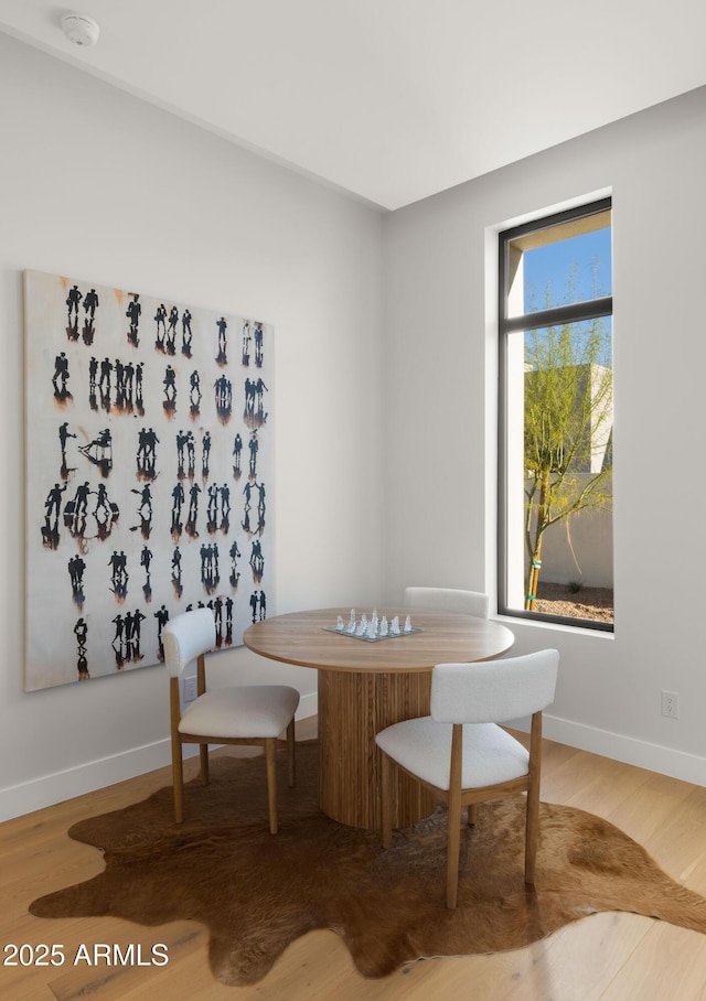 10220 N 66th St, Paradise Valley, AZ 85253 - dining area with baseboards and wood finished floors