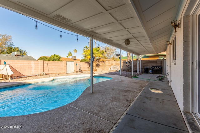 view of pool with a patio area