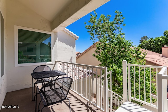view of balcony
