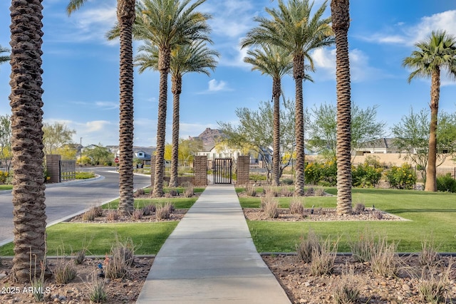 5901 E Sierra Morena St, Mesa, AZ 85215 - surrounding community featuring a gate, fence, and a yard
