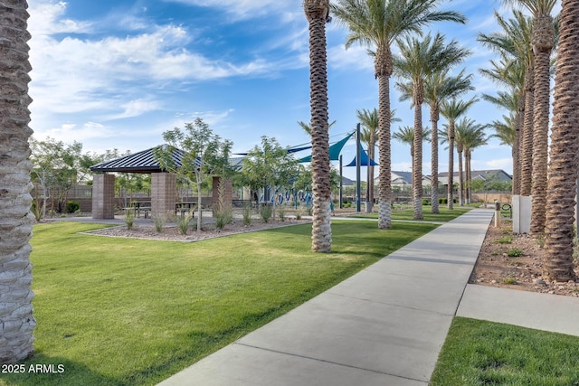 5901 E Sierra Morena St, Mesa, AZ 85215 - view of home's community featuring a gazebo and a yard