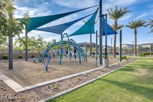 5901 E Sierra Morena St, Mesa, AZ 85215 - community playground with a lawn and fence