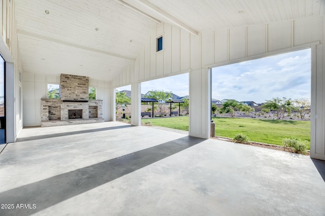 5901 E Sierra Morena St, Mesa, AZ 85215 - view of patio featuring a fireplace
