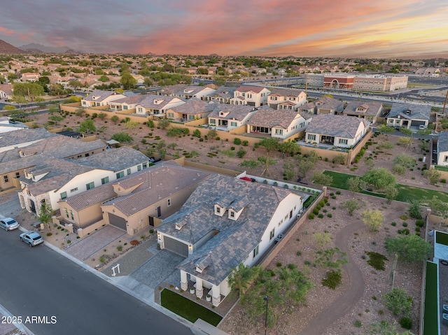 5901 E Sierra Morena St, Mesa, AZ 85215 - aerial view at dusk with a residential view