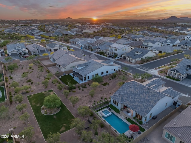 5901 E Sierra Morena St, Mesa, AZ 85215 - drone / aerial view featuring a residential view and a mountain view